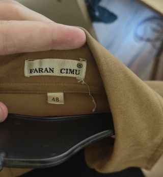 Chaqueta caki de ante