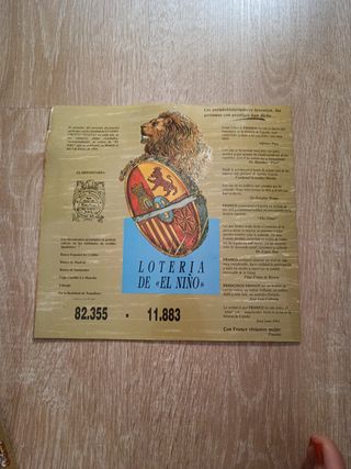 Antigua Loteria de el niño