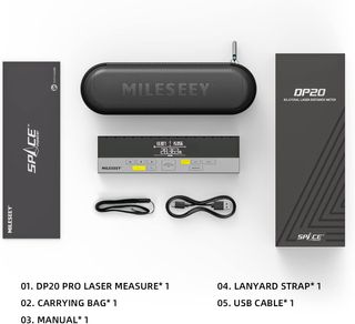 Telémetro Láser Bilateral, MiLESEEY Medidor láser