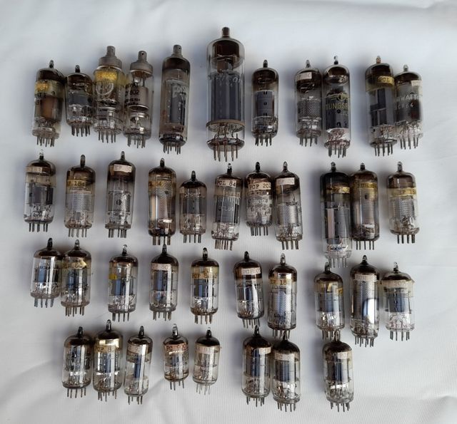 Válvulas antiguas TV y resistencias