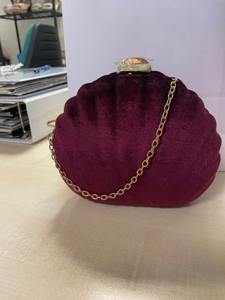 Bolso boda Burdeos cocha