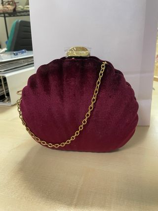 Bolso boda Burdeos cocha