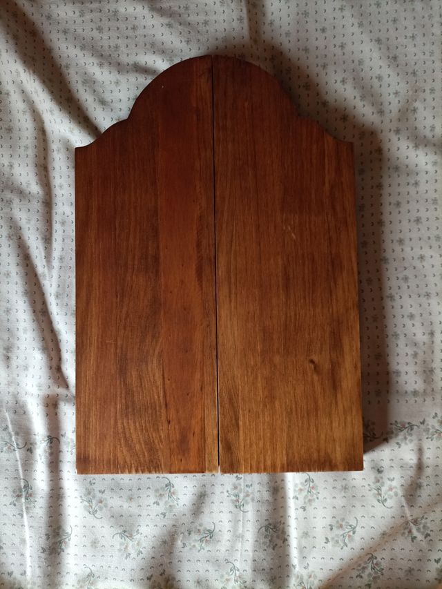 Tríptico madera tallada