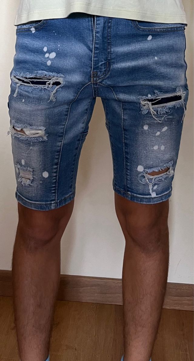 Tres pantalones cortos hombre talla 38