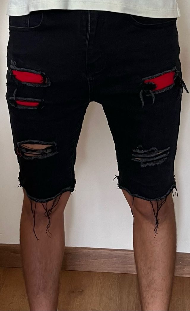 Tres pantalones cortos hombre talla 38