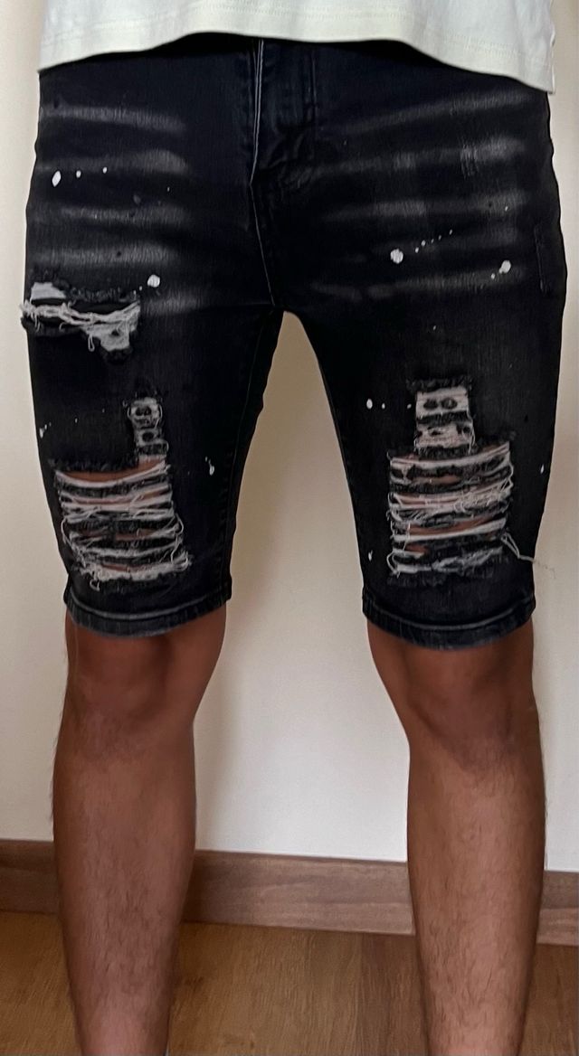 Tres pantalones cortos hombre talla 38