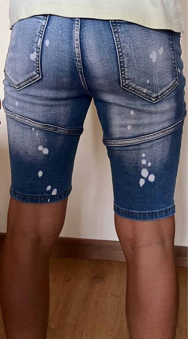 Tres pantalones cortos hombre talla 38