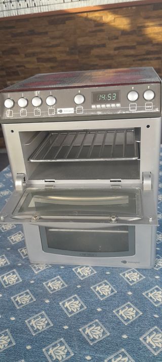 Vitrocerámica de juguete con horno y microondas 