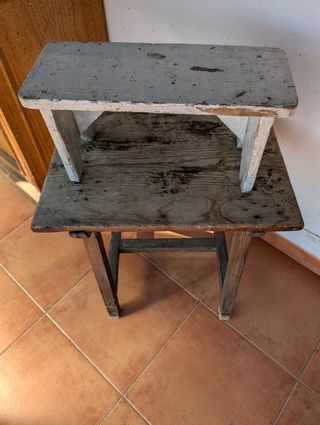 Taburete rustico
