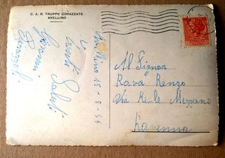Cartolina  Militaria - Avellino C.A.R. Truppe Cora