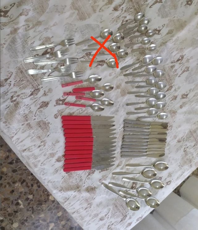 Despiece cubertería