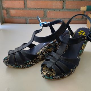 Sandalias tacón mujer 