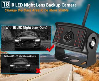 Cámara trasera gran angular 1080P furgo o caravana