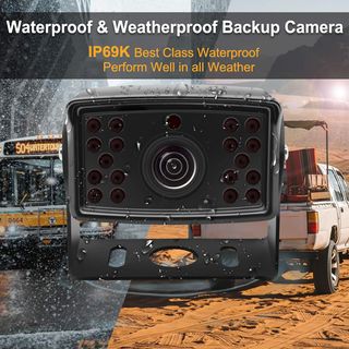 Cámara trasera gran angular 1080P furgo o caravana