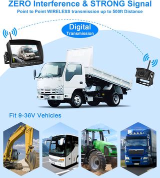 Cámara trasera gran angular 1080P furgo o caravana