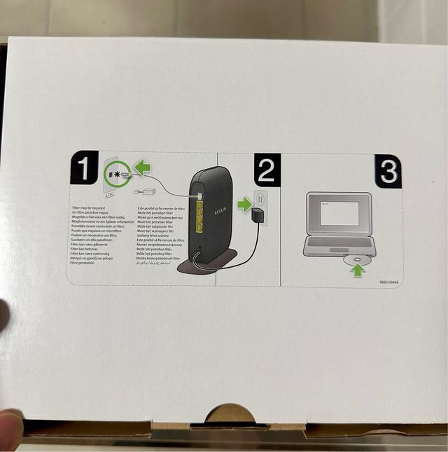 Belkin Surf+ Modem Router Wireless ADSL