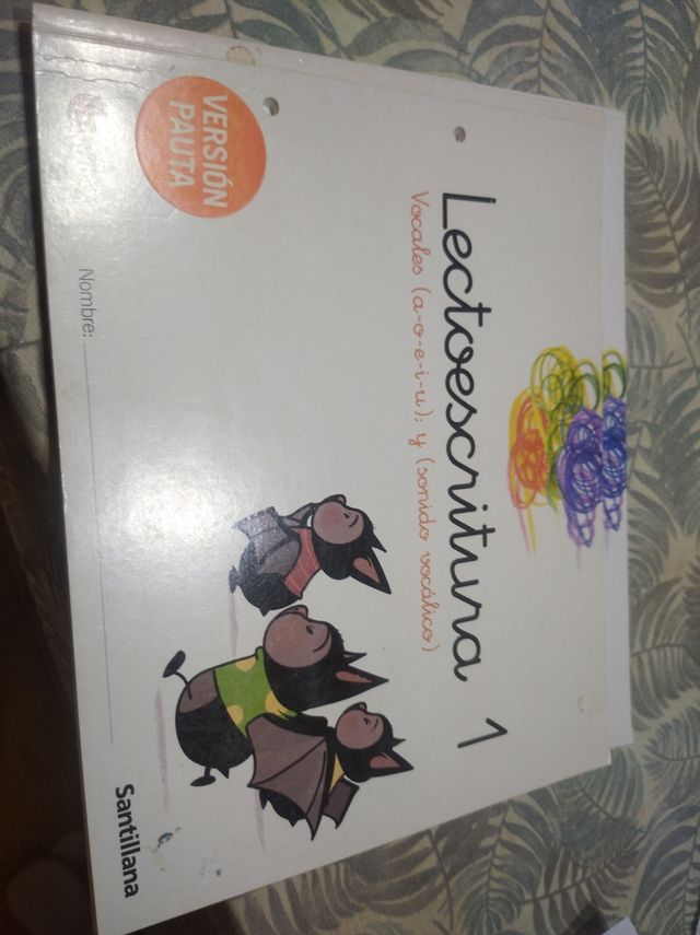 Libro de texto. Lectoescritura 1. Santillana