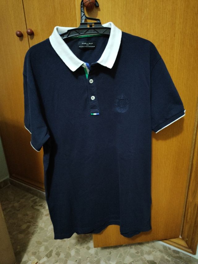Polo azul marino Talla M