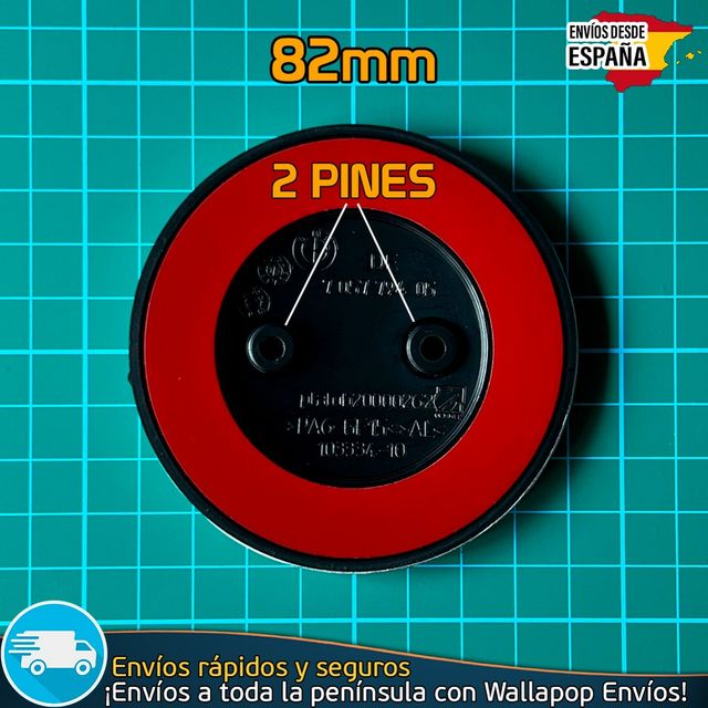 Emblema BMW 82mm de 2 Pines Capó/Maletero Adhesivo
