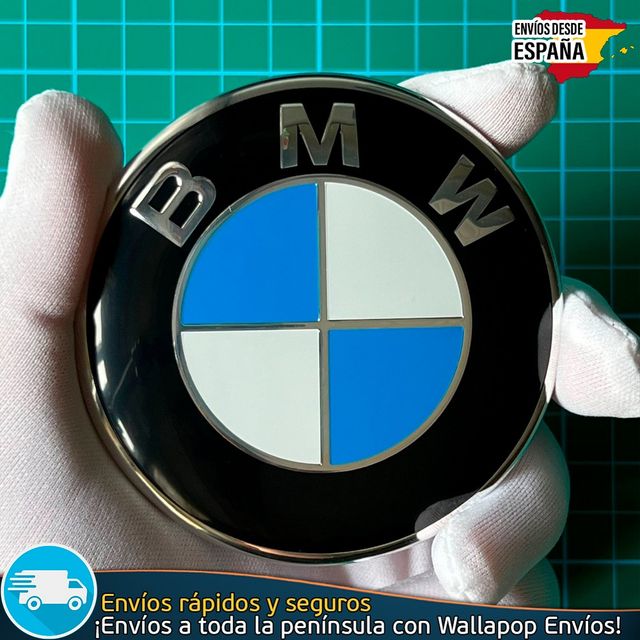 Emblema BMW 82mm de 2 Pines Capó/Maletero Adhesivo