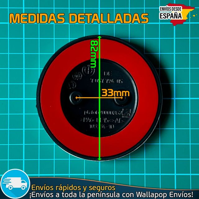 Emblema BMW 82mm de 2 Pines Capó/Maletero Adhesivo
