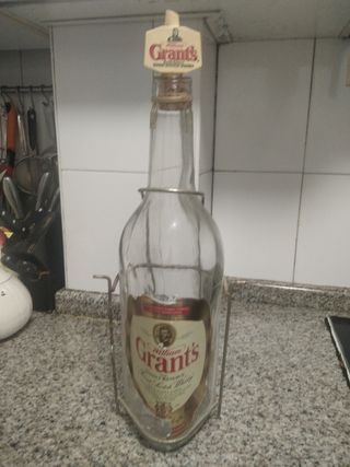 botella gigante wiskhy de cristal 4'5 litros