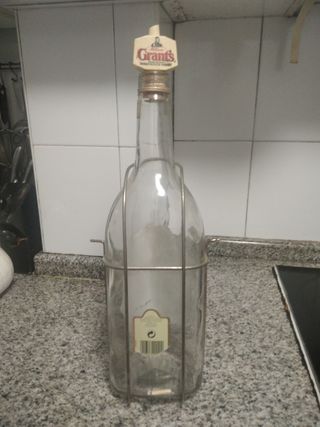 botella gigante wiskhy de cristal 4'5 litros