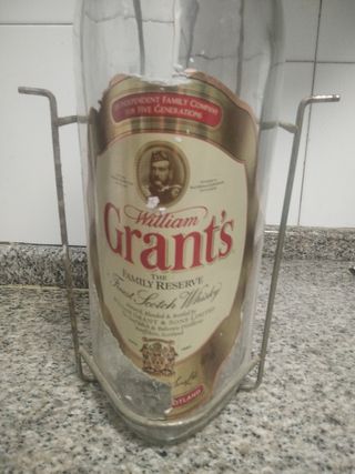 botella gigante wiskhy de cristal 4'5 litros