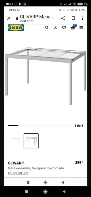 Mesa y 4 sillas salón