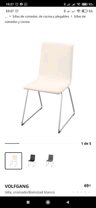 Mesa y 4 sillas salón