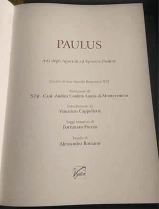 PAULUS atti degli apostoli ed epistole Paoline