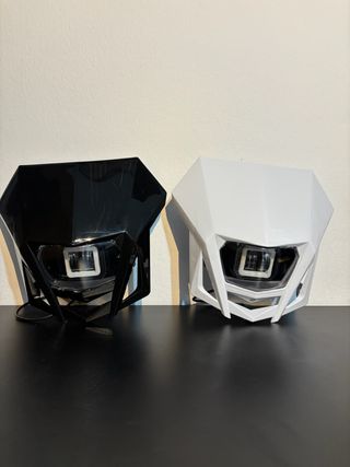 Careta moto led polisport negra⚫️