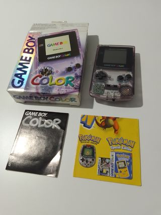 Game boy color versión transparente