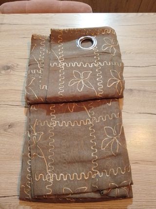 2 Tende Matilde 140x280 Filtrante Marron