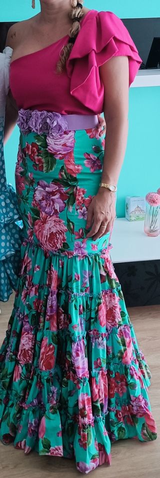 Falda y corpiño flamenco