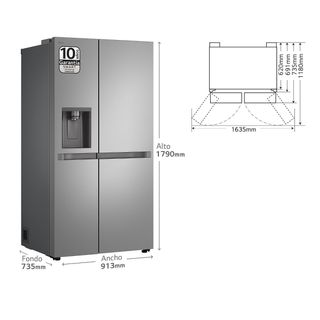 Frigorífico americano LG con dispensador de agua 