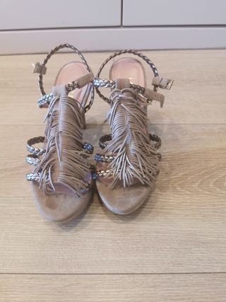Sandalias flecos con plataforma LODI
