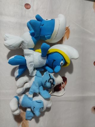 Colección de casitas y pitufos varios