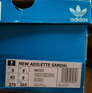 Sandalias Adidas blancas 