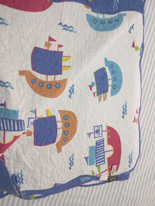 Colcha cama infantil 180x270 reversible 