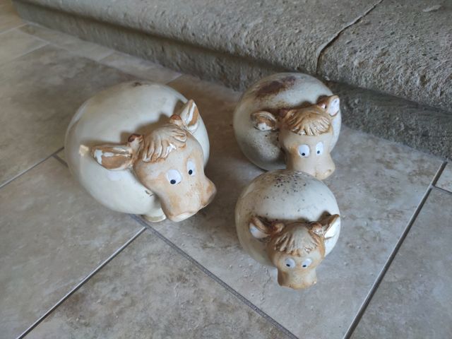 Mucche ceramica