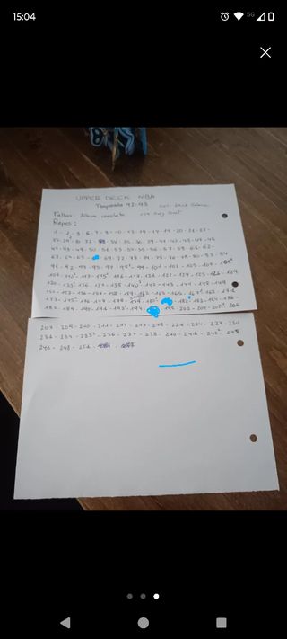 Cromos upper deck NBA 92-93