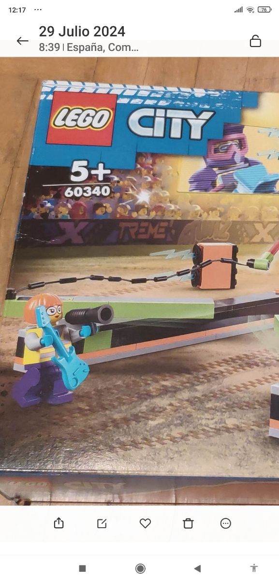 Caja vacia Lego City 60340