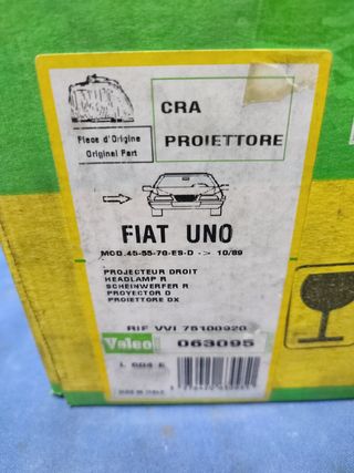 Fiat uno faro delantero derecho