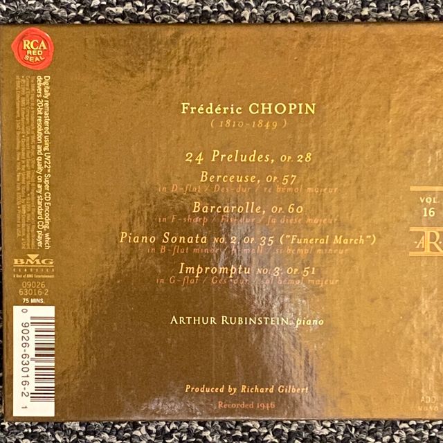 The Rubinstein Collection: Chopin y Brahms