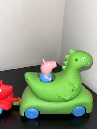 Tren dinosaurio de George el hermano de Pepa Pig