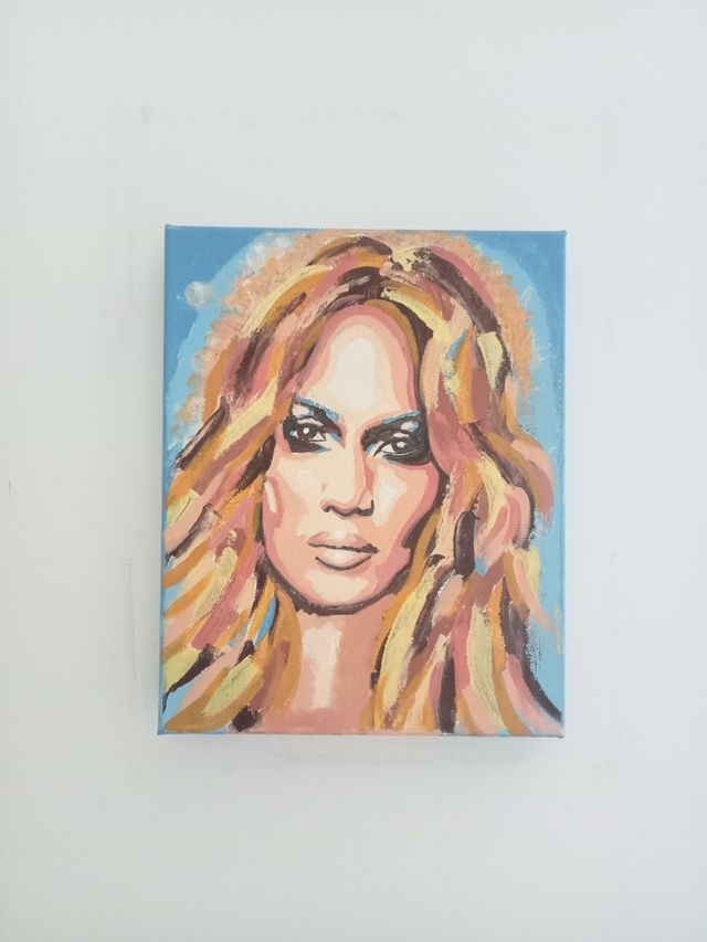 Jennifer Lopez Popart portrait
