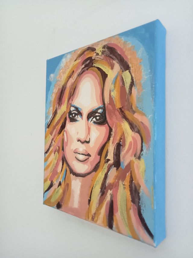 Jennifer Lopez Popart portrait
