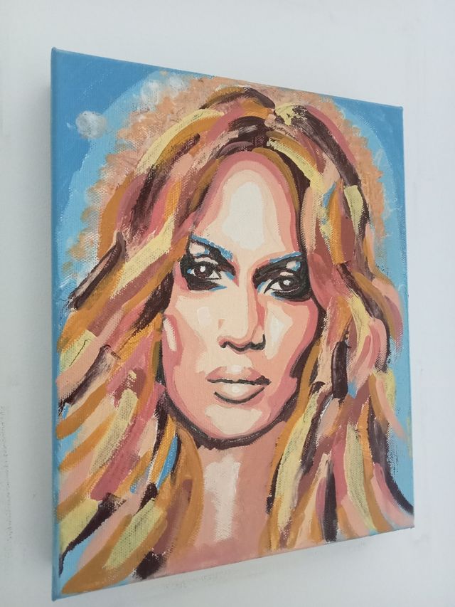 Jennifer Lopez Popart portrait
