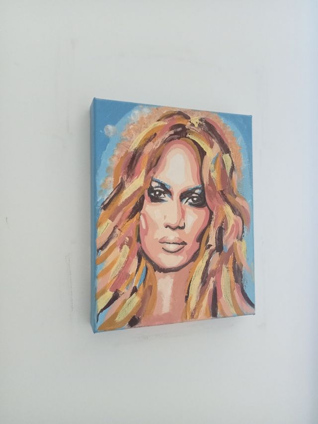 Jennifer Lopez Popart portrait